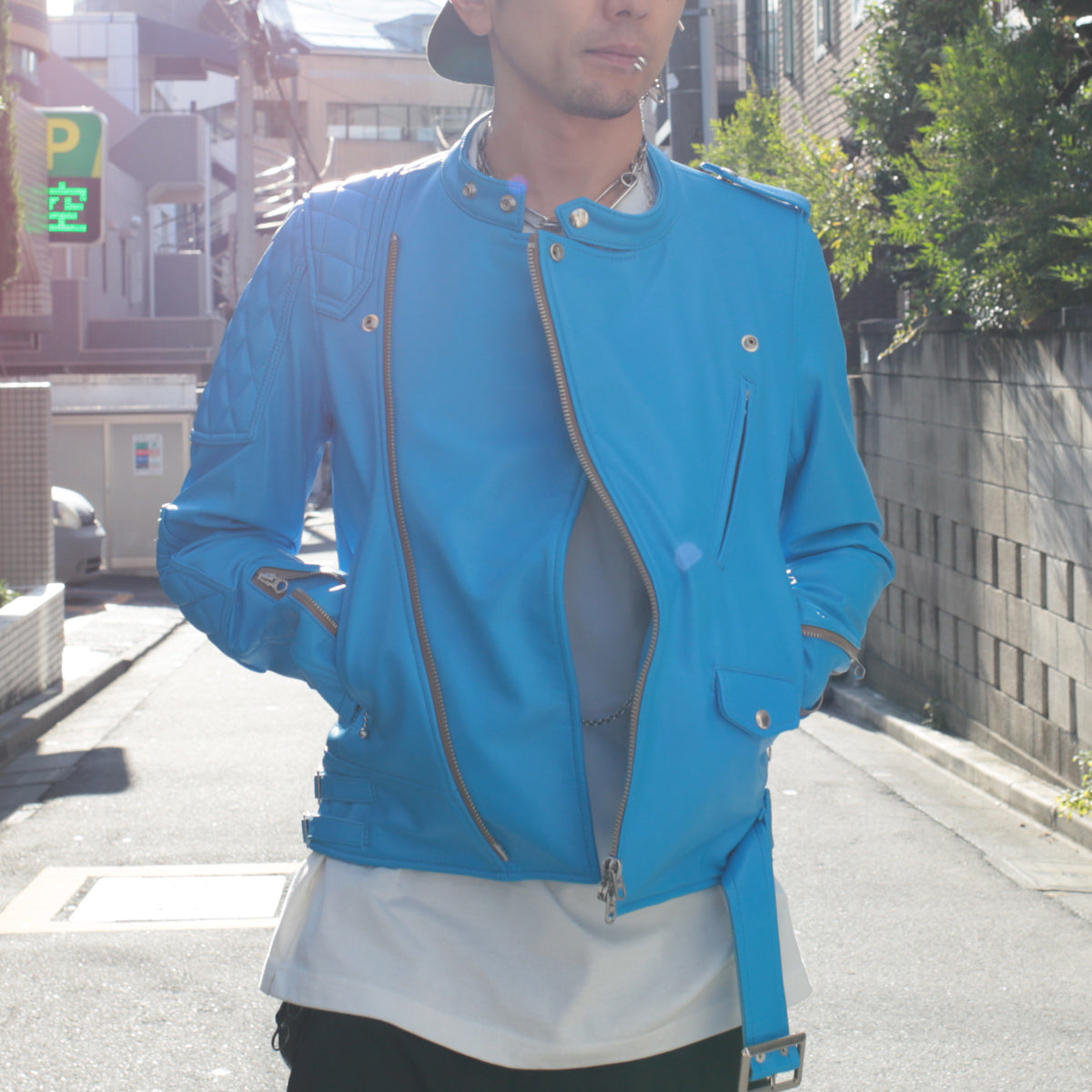 MONSTAR Leather Rider's Jacket, Mod Target