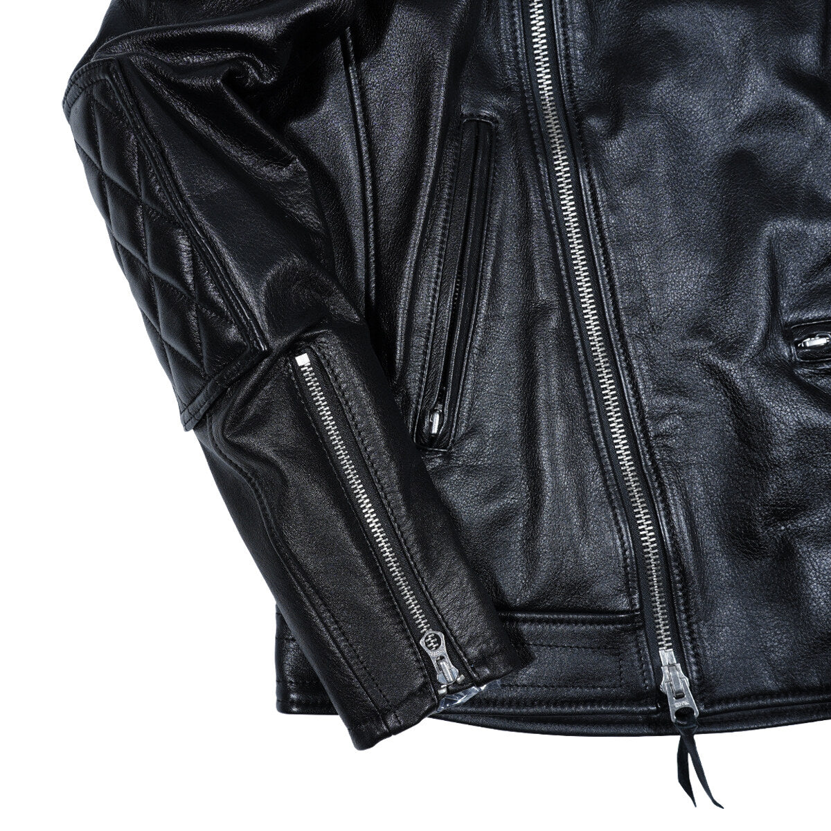 KADOTANI 加垫皮革骑士夹克，双层部落