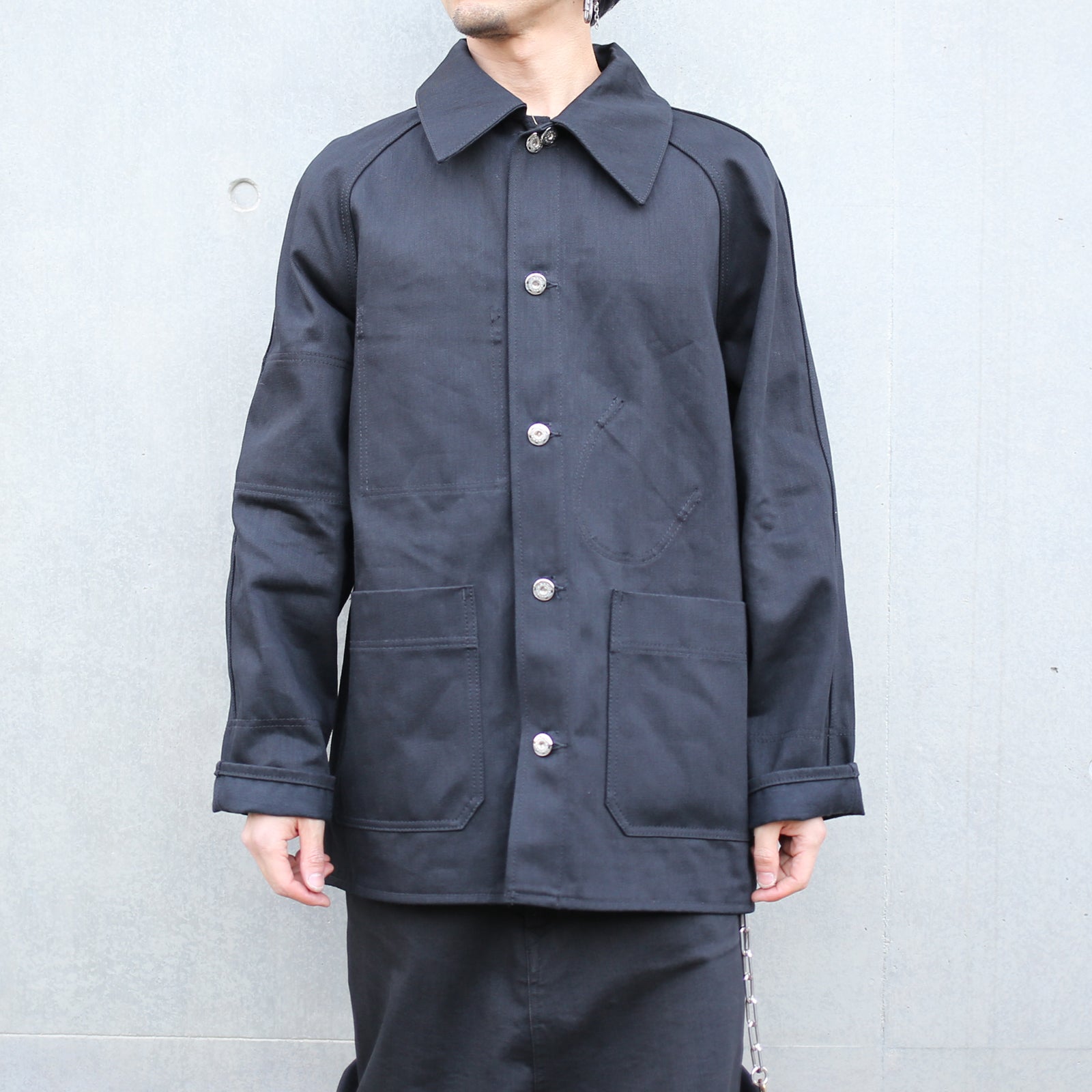 Super Angry"" Coverall Black Denim