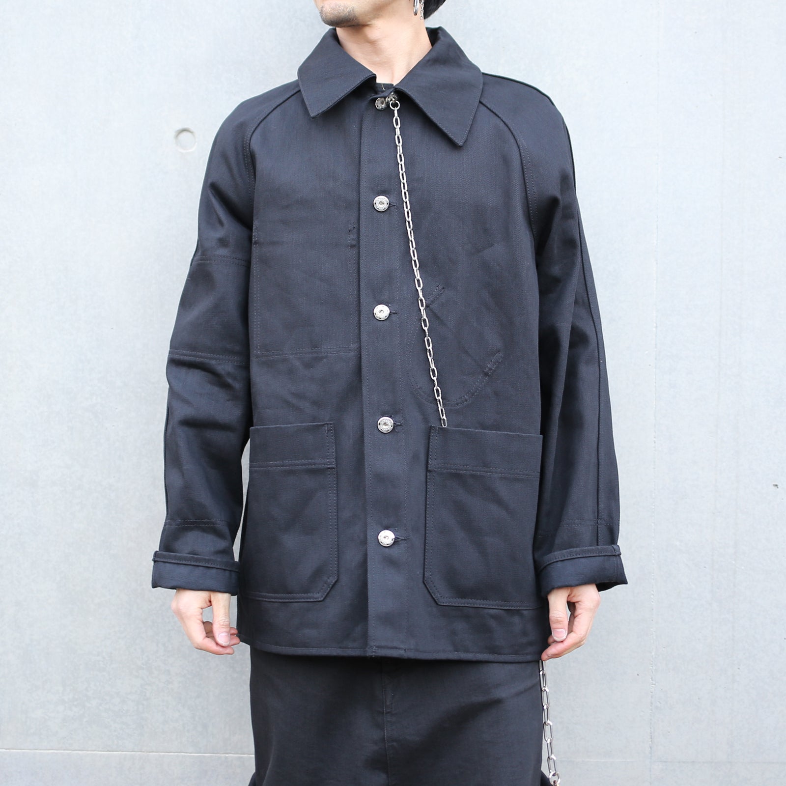 Super Angry"" Coverall Black Denim