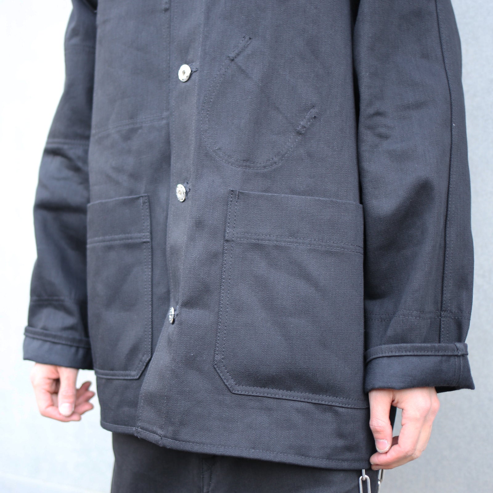 Super Angry"" Coverall Black Denim