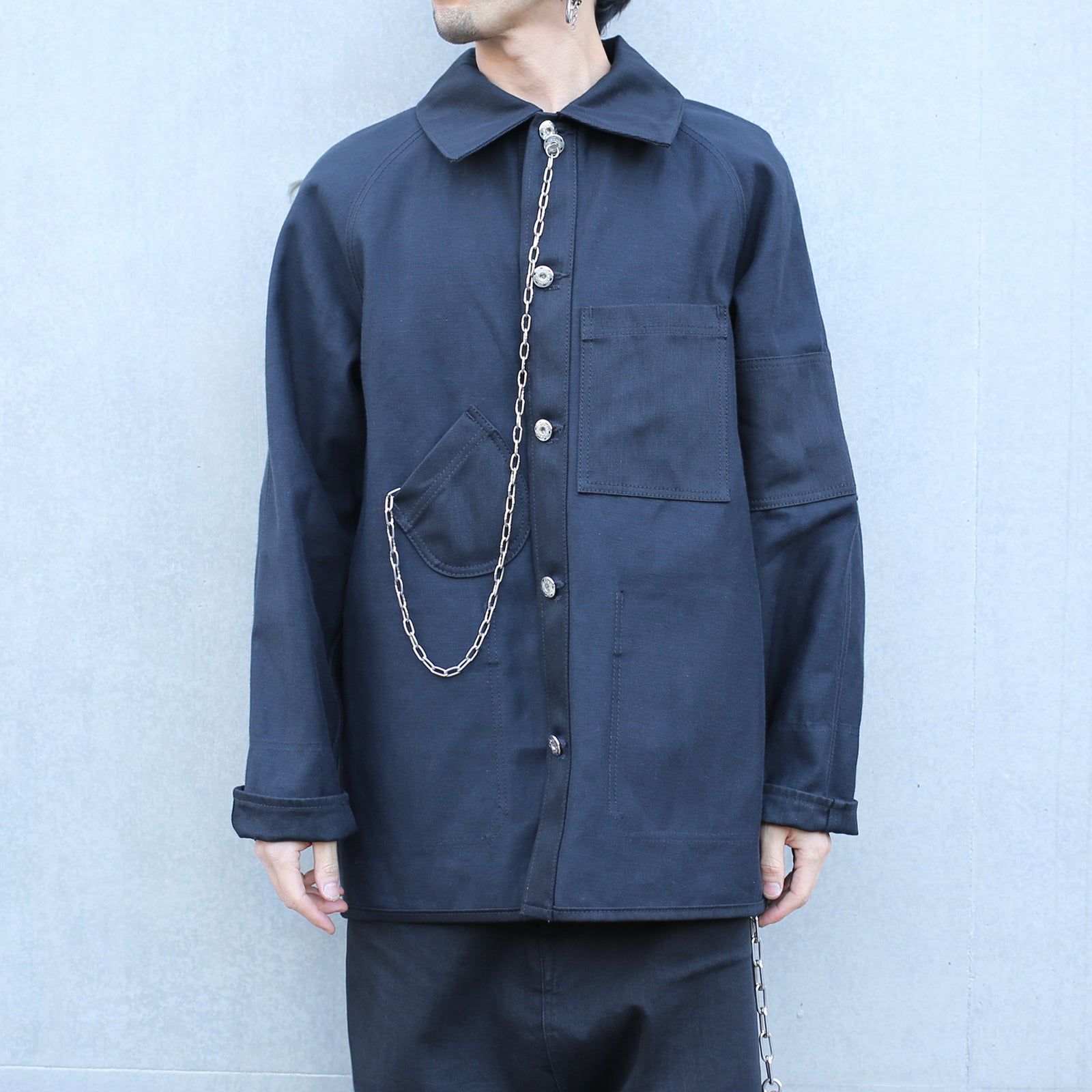 Super Angry"" Coverall Black Denim