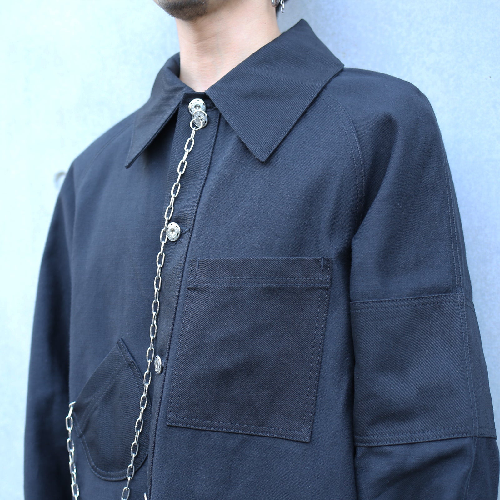 Super Angry"" Coverall Black Denim
