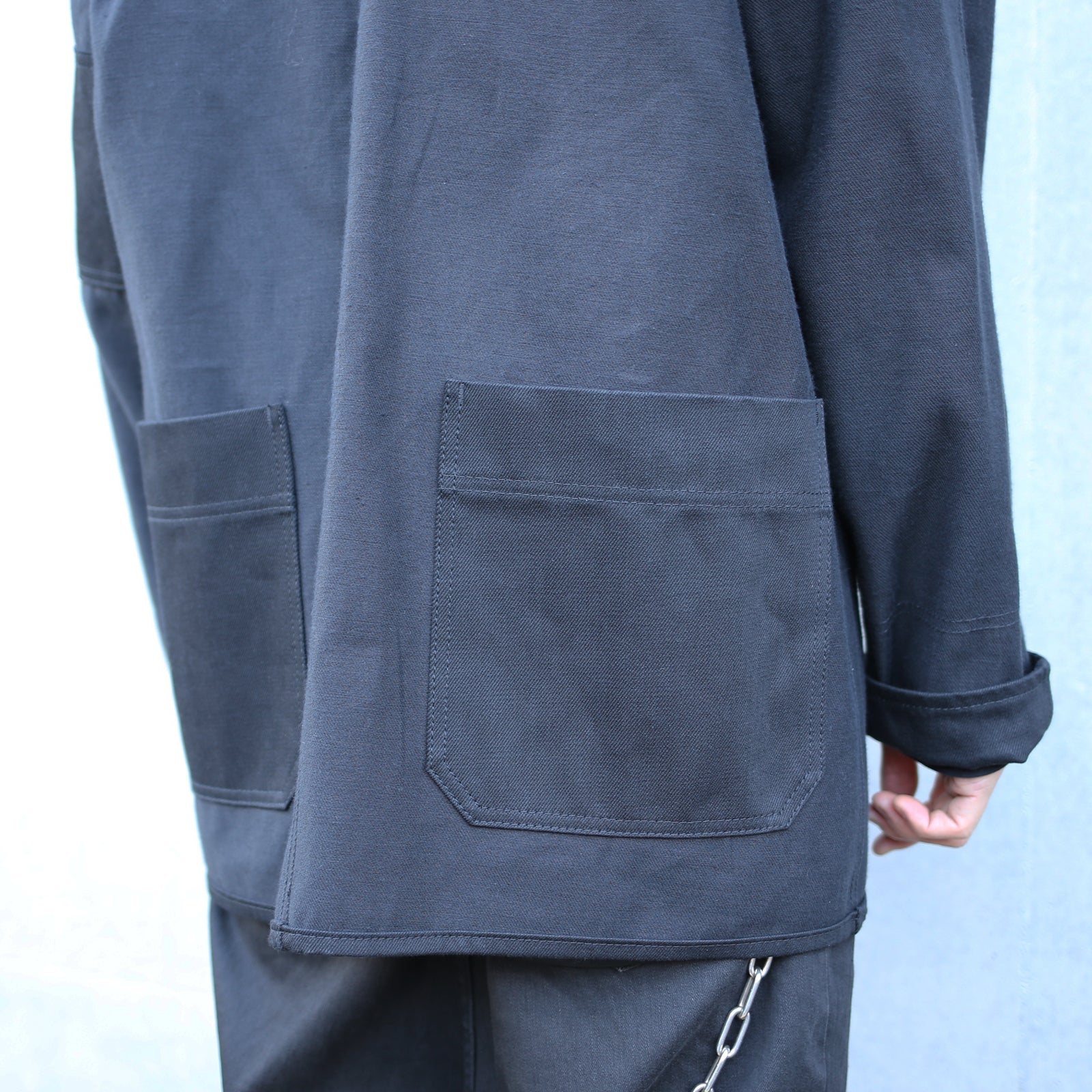 Super Angry"" Coverall Black Denim
