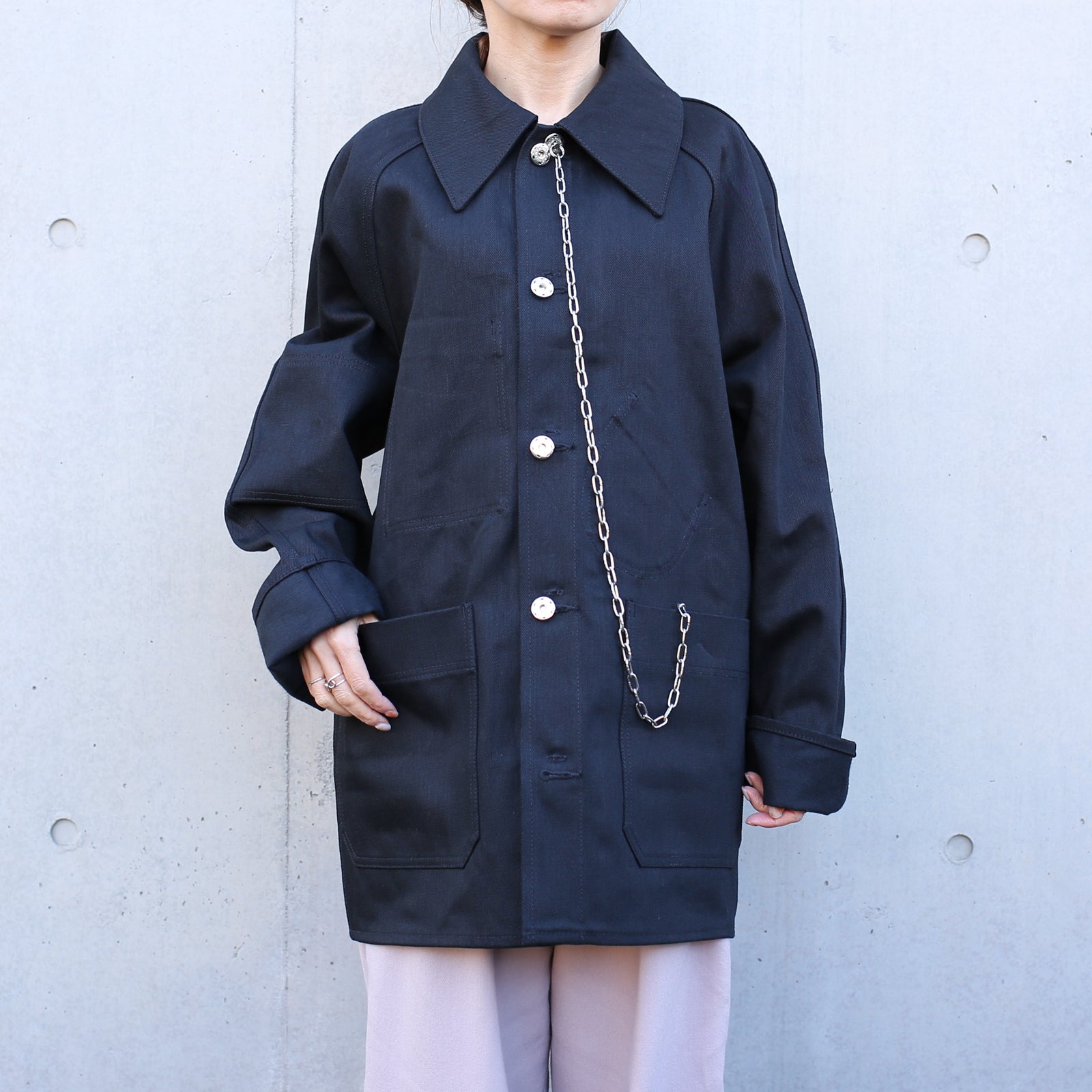 Super Angry"" Coverall Black Denim