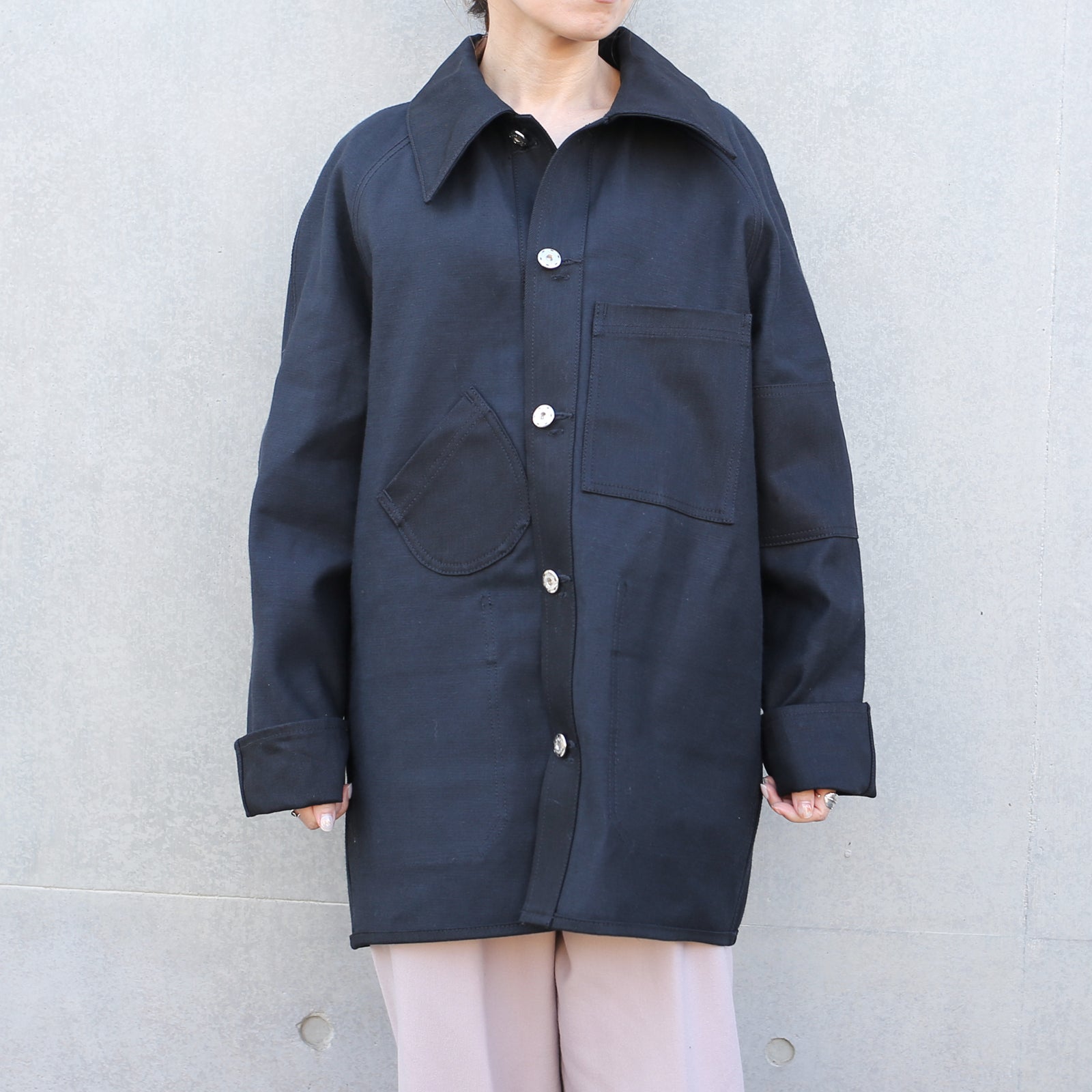 Super Angry"" Coverall Black Denim