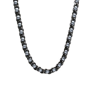 ToraTape Chain Neck & Wallet Chain (Thick / Black & Silver)