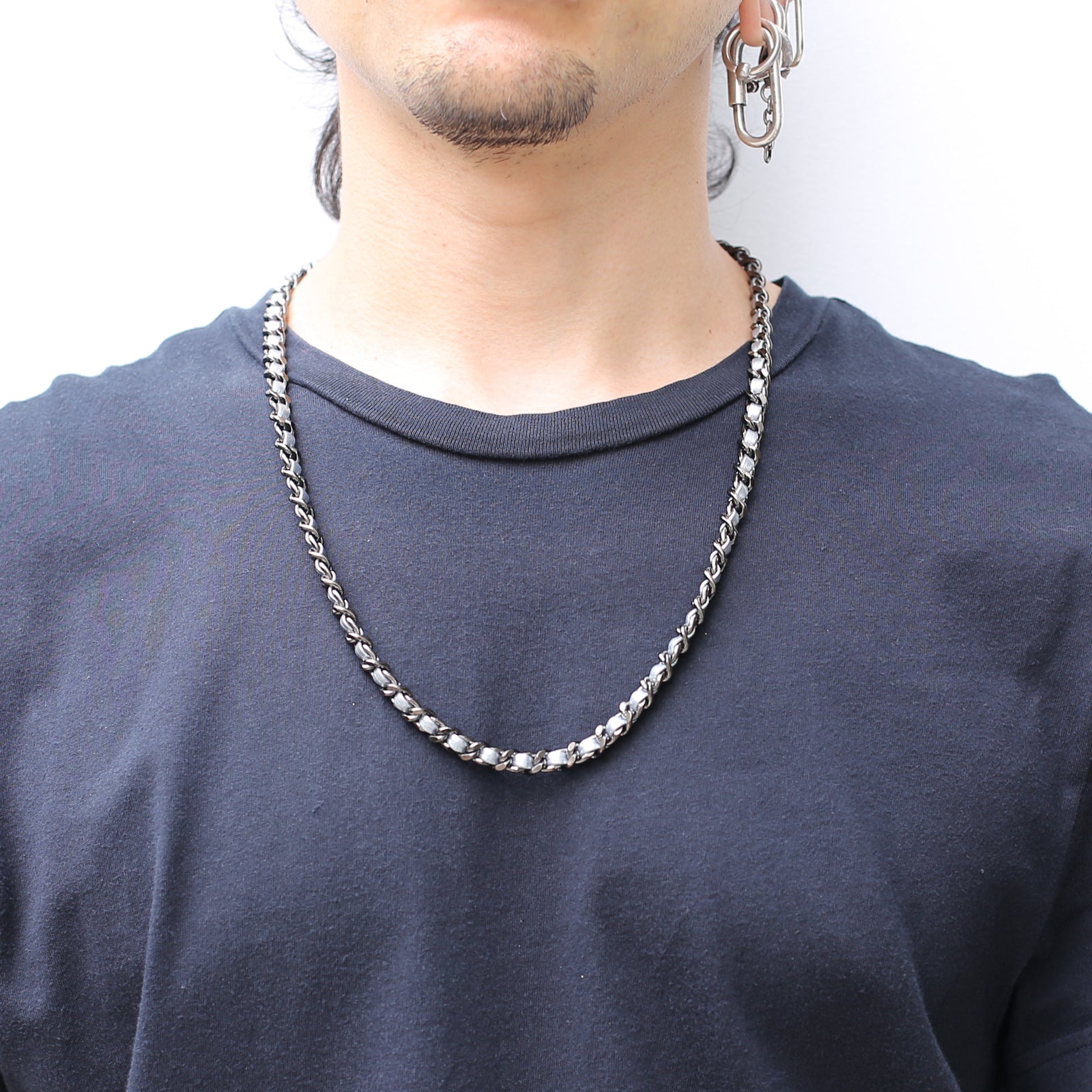 ToraTape Chain Neck & Wallet Chain (Thick / Black & Silver)