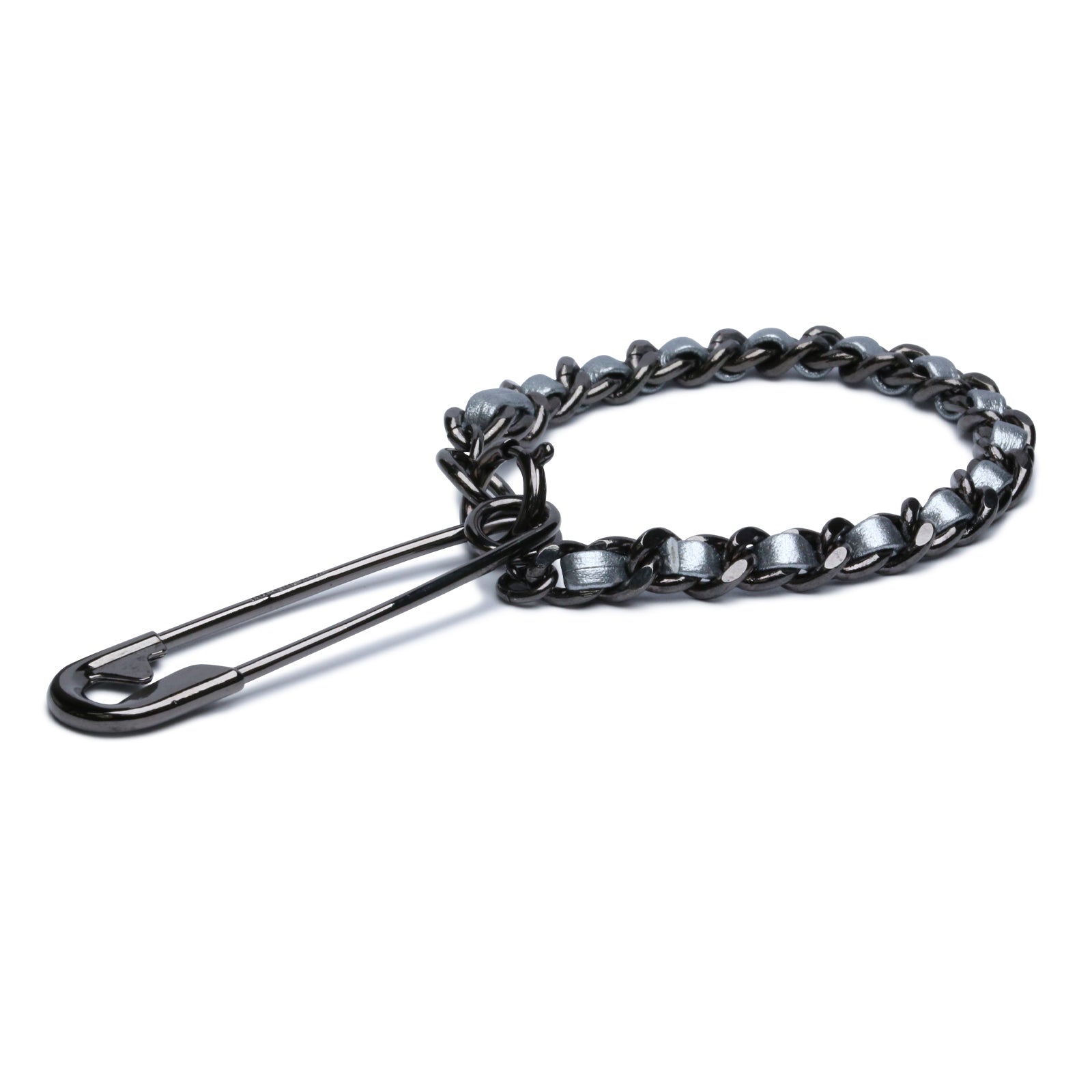 ToraTape Chain Bracelet & Anklet (Thick / Black & Silver)