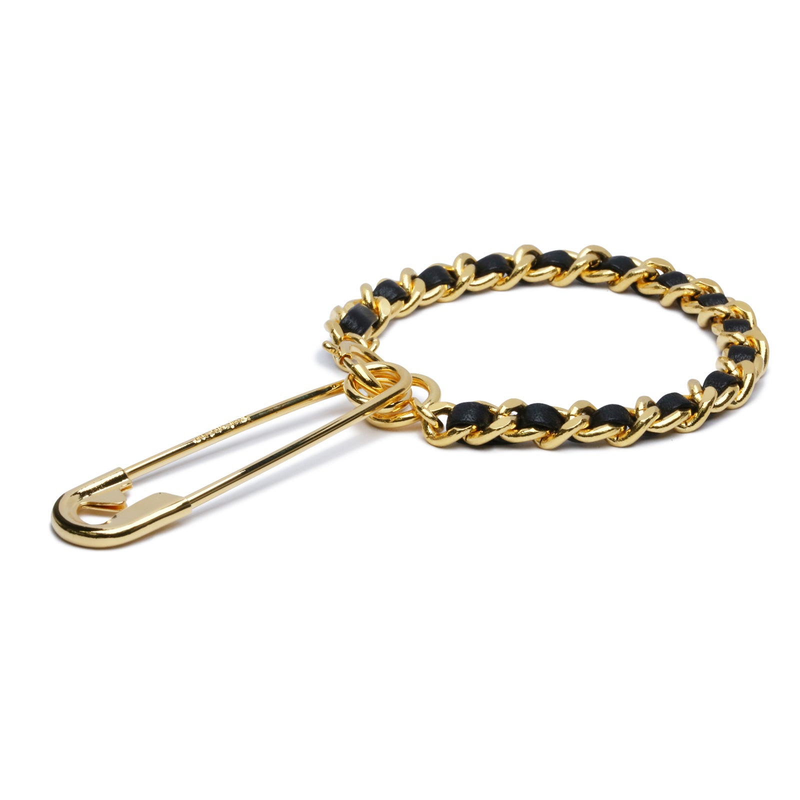 ToraTape Chain Bracelet & Anklet (Thick / Gold & Black)