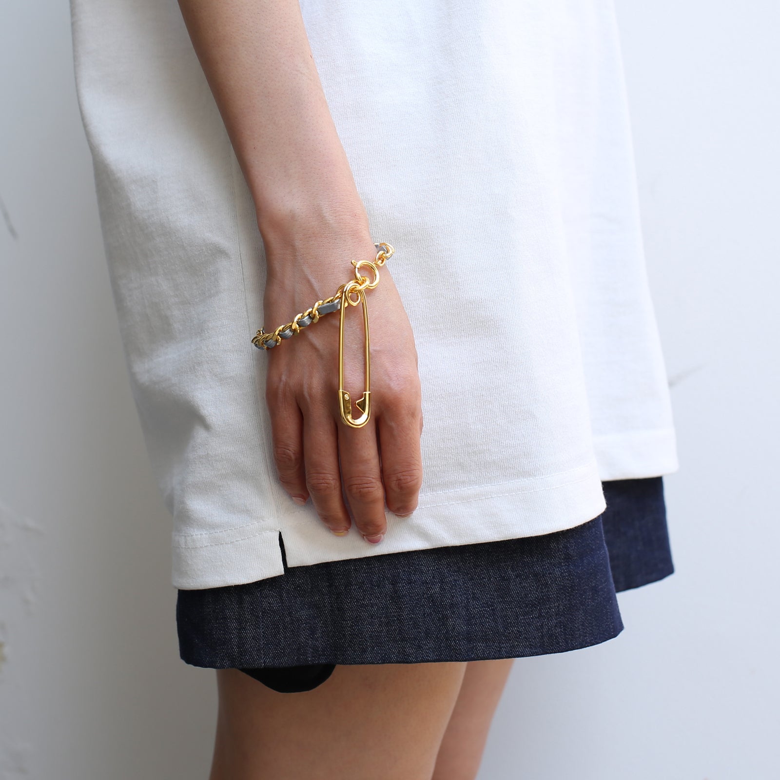 ToraTape Chain Bracelet & Anklet (Thick / Gold & Silver)