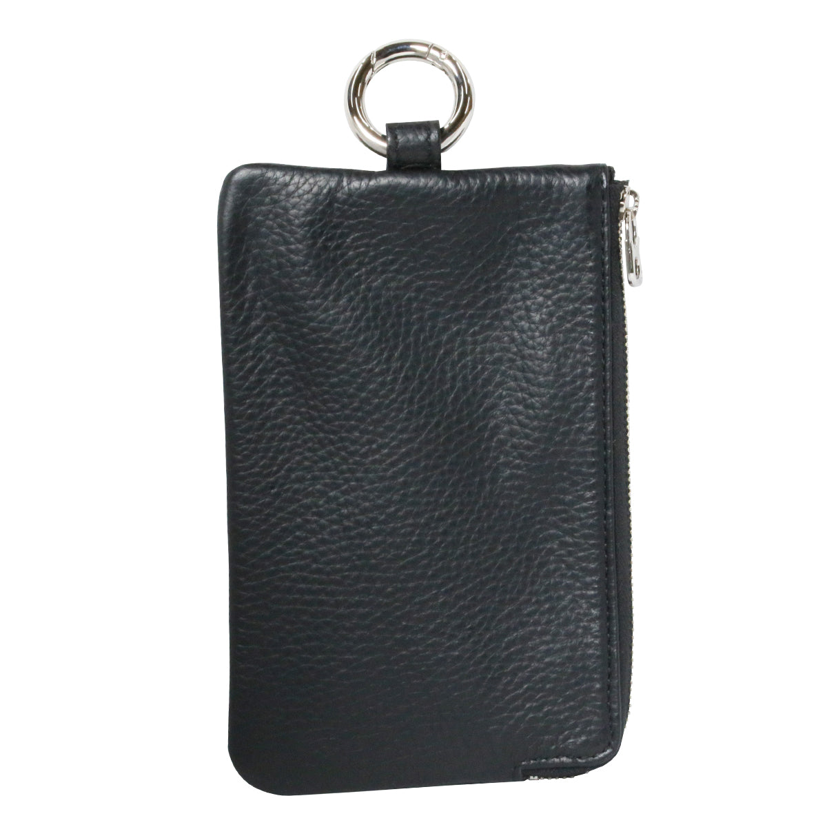 Hands-Free L-Shaped Zip Pouch / Long Wallet Scotchgard Leather