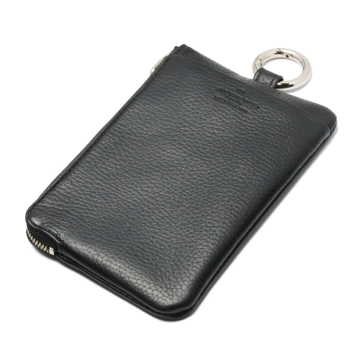 Hands-Free L-Shaped Zip Pouch / Long Wallet Scotchgard Leather