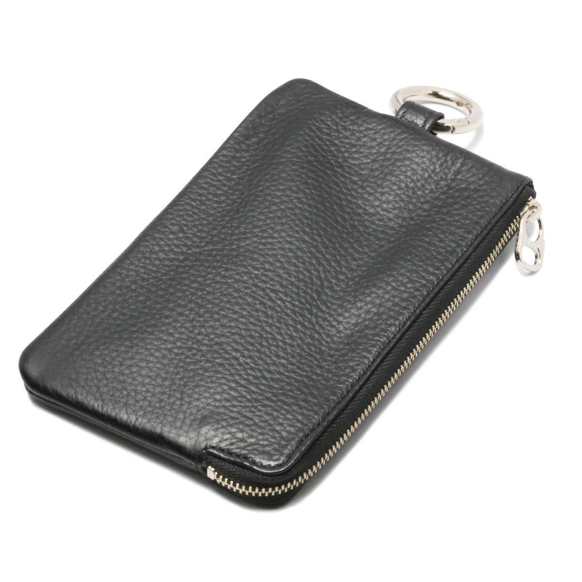 Hands-Free L-Shaped Zip Pouch / Long Wallet Scotchgard Leather