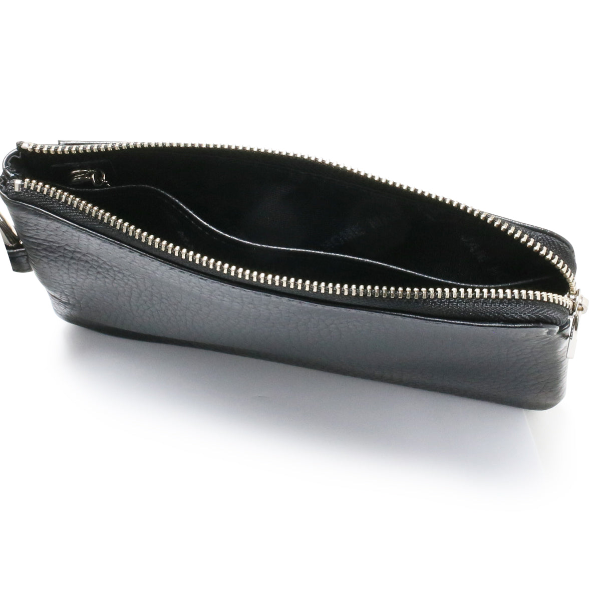 Hands-Free L-Shaped Zip Pouch / Long Wallet Scotchgard Leather