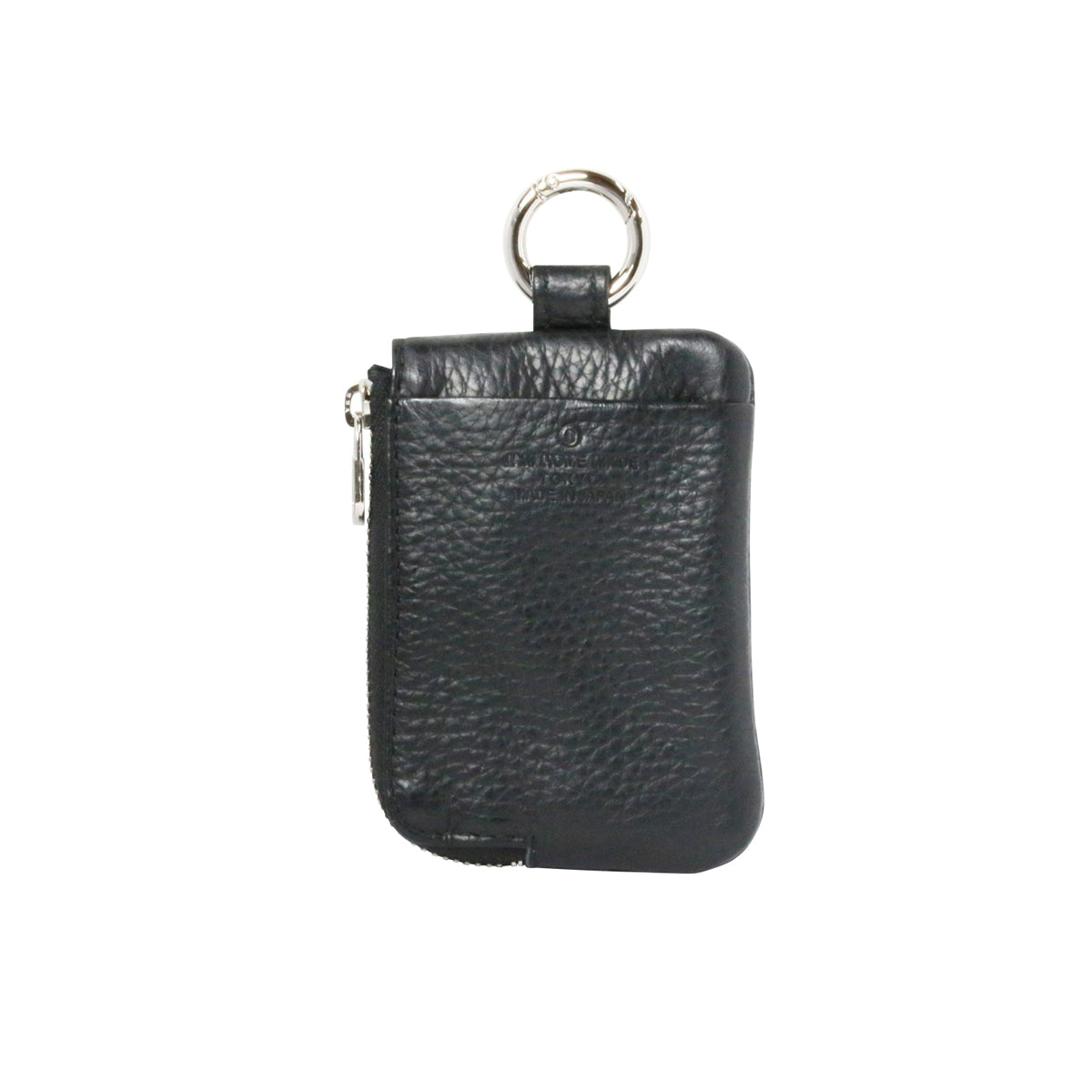 Hands-free L-shaped Zip Pouch/Fragment Case Scotchgard Leather with Chain