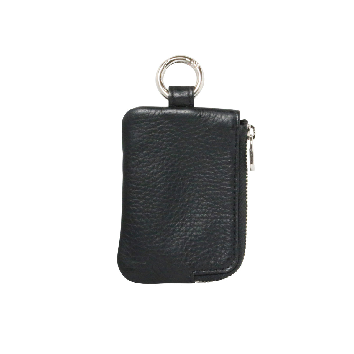 Hands-free L-shaped Zip Pouch/Fragment Case Scotchgard Leather with Chain