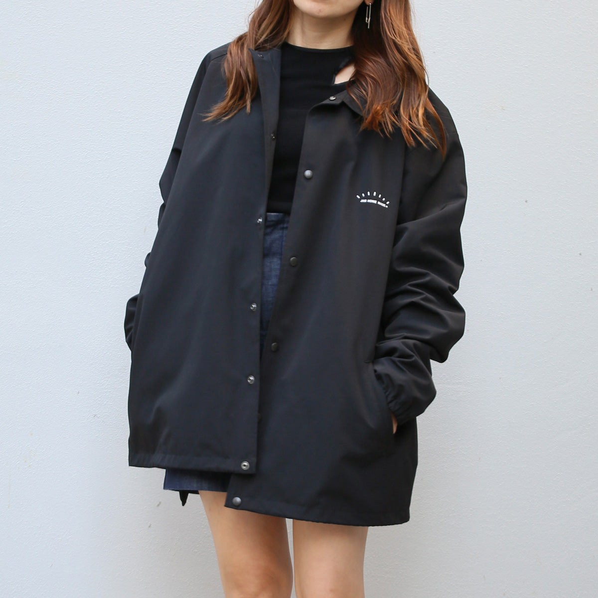 Gentle Coach Jacket TYPE2 / CLOVER - Love Hidden in Black