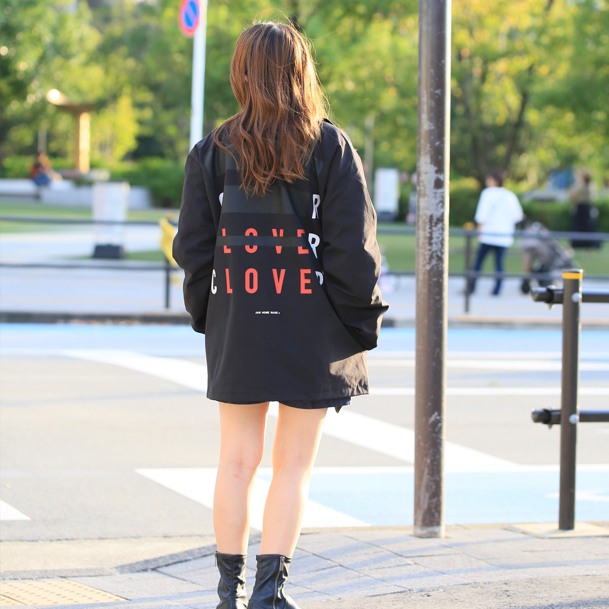 Gentle Coach Jacket TYPE2 / CLOVER - Love Hidden in Black