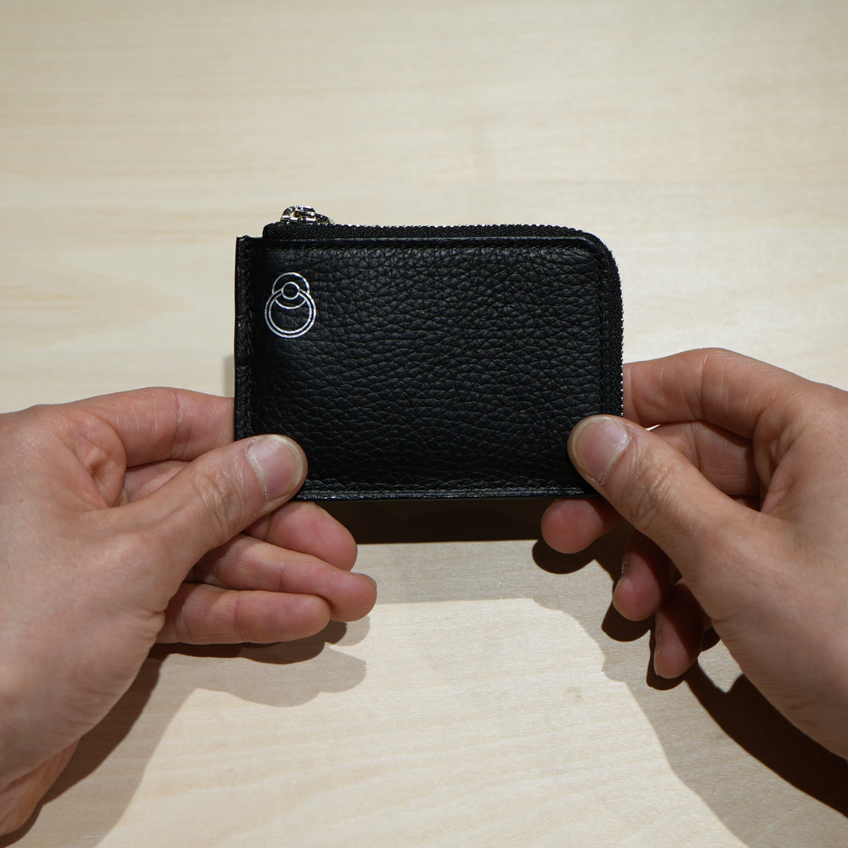 4NK trick mini Zip Coin Wallet - Cashless/L-Shaped Coin & Key Case/Eyelet Print