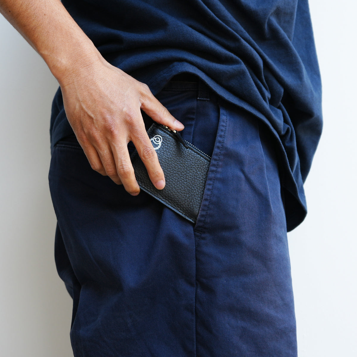 4NK trick mini Zip Coin Wallet - Cashless/L-Shaped Coin & Key Case/Eyelet Print