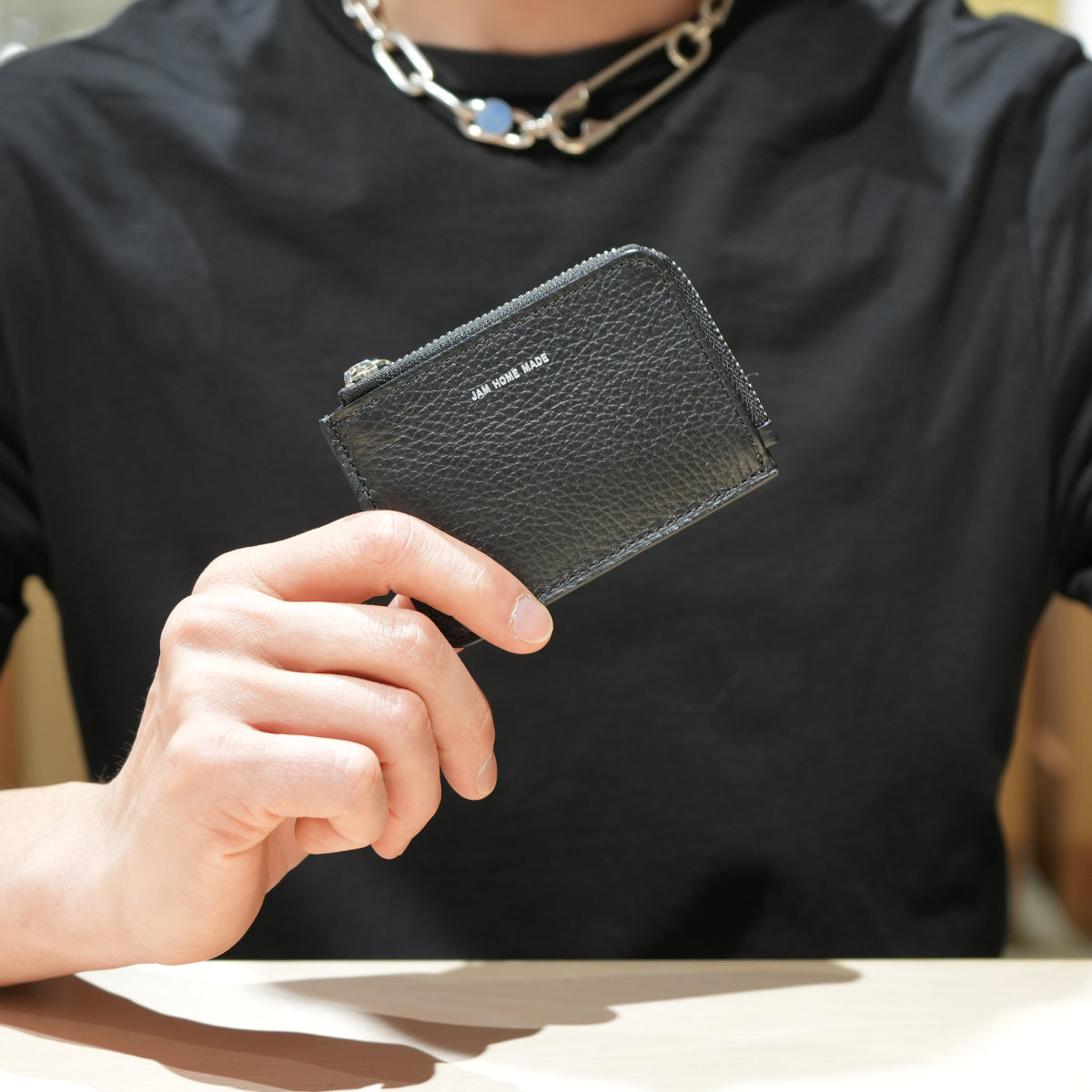 4NK trick mini Zip Coin Wallet - Cashless/L-Shaped Coin & Key Case/Logo Print