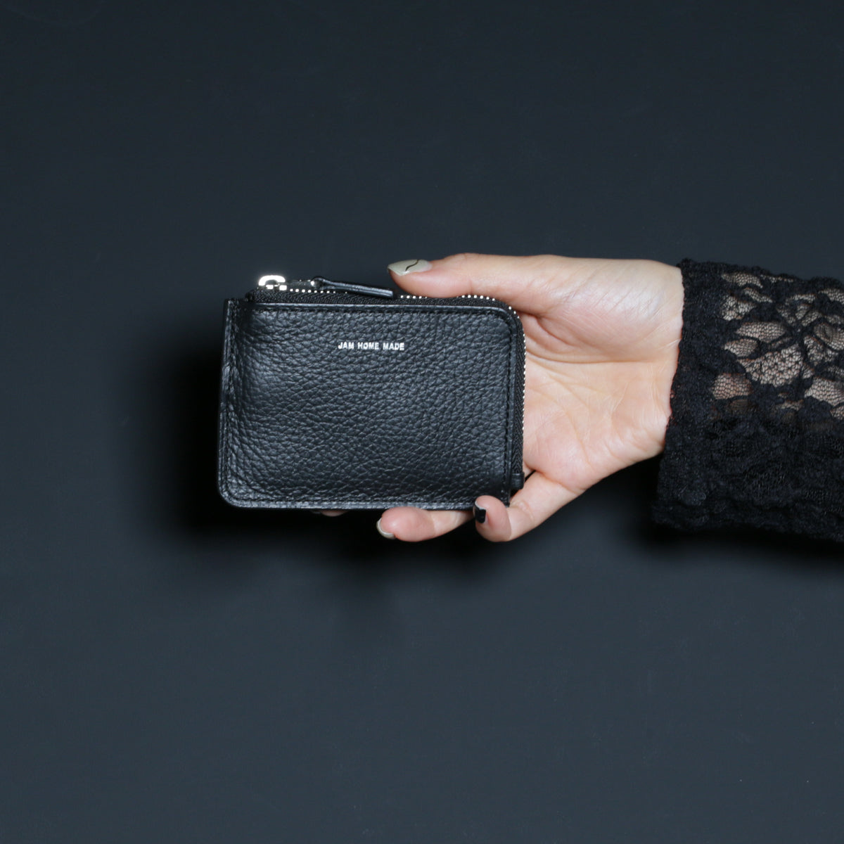 4NK trick mini Zip Coin Wallet - Cashless/L-Shaped Coin & Key Case/Logo Print