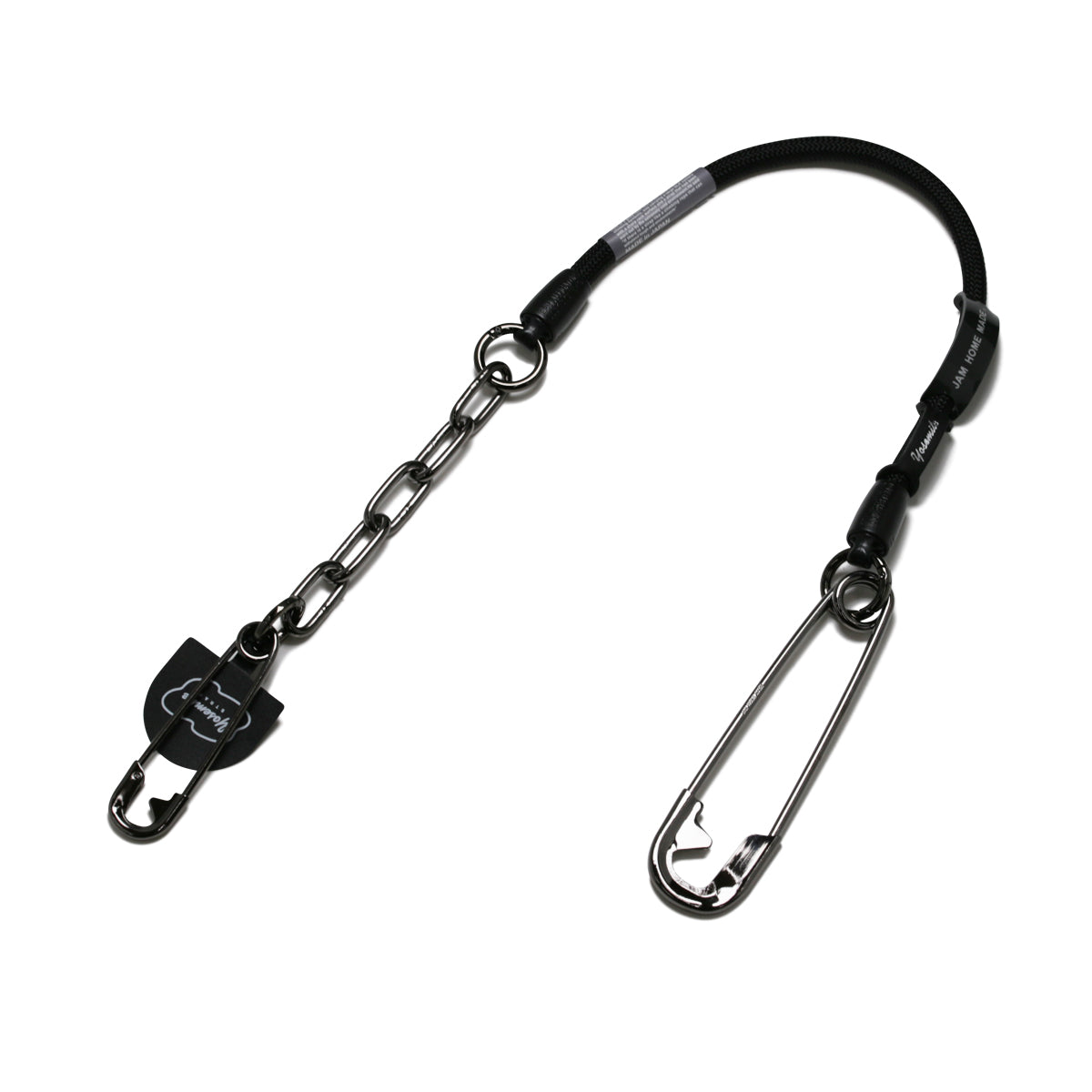 YOSEMITE - Yosemite Strap 4NK Multi Cord Chain Smartphone Shoulder & Wallet Chain Short - Black