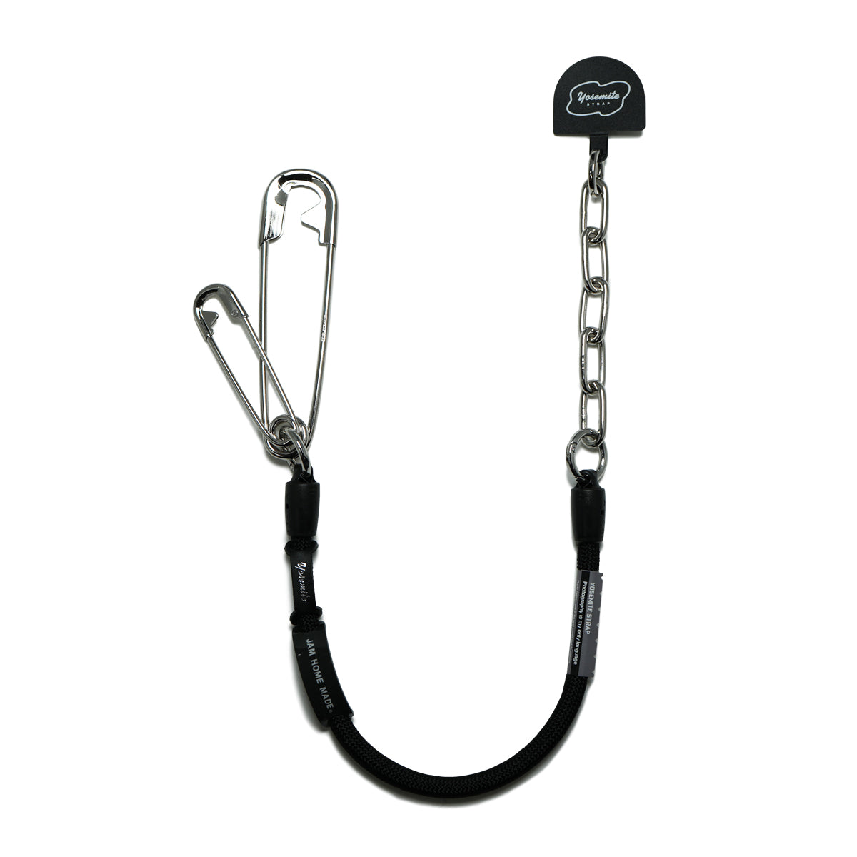 YOSEMITE - Yosemite Strap 4NK Multi Cord Chain Smartphone Shoulder & Wallet Chain Short - Silver