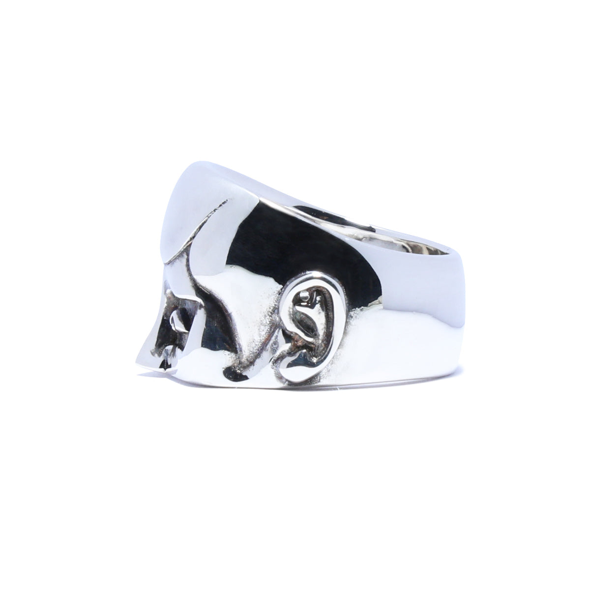 PUNK DRUNKERS "That Guy" Face Ring Half BRASS / Ring