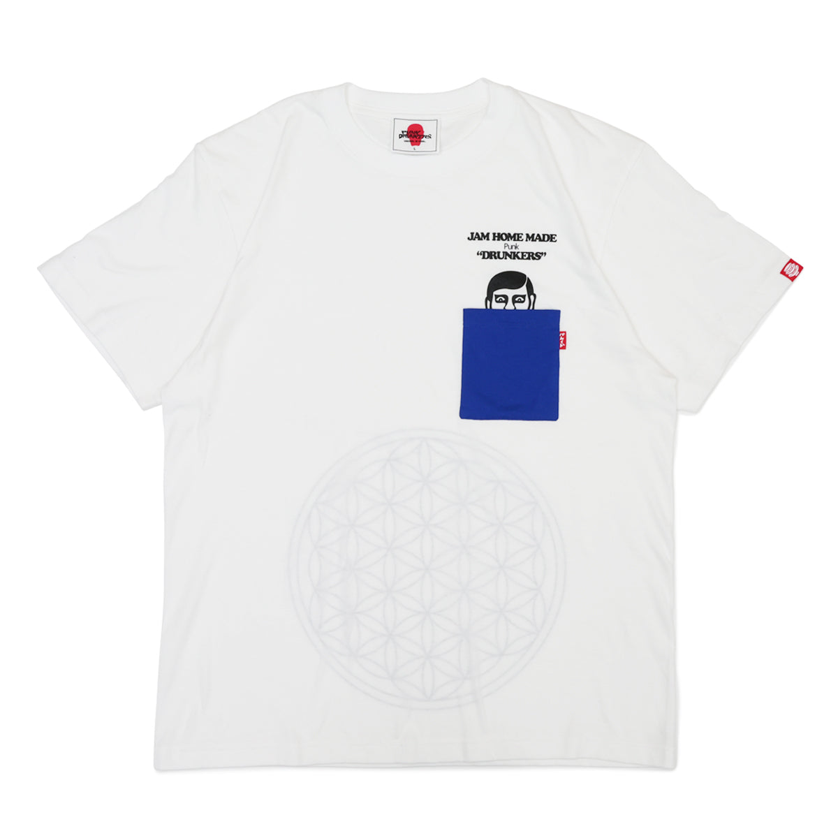 PUNK DRUNKERS "That Guy's Pocket" T-Shirt, White