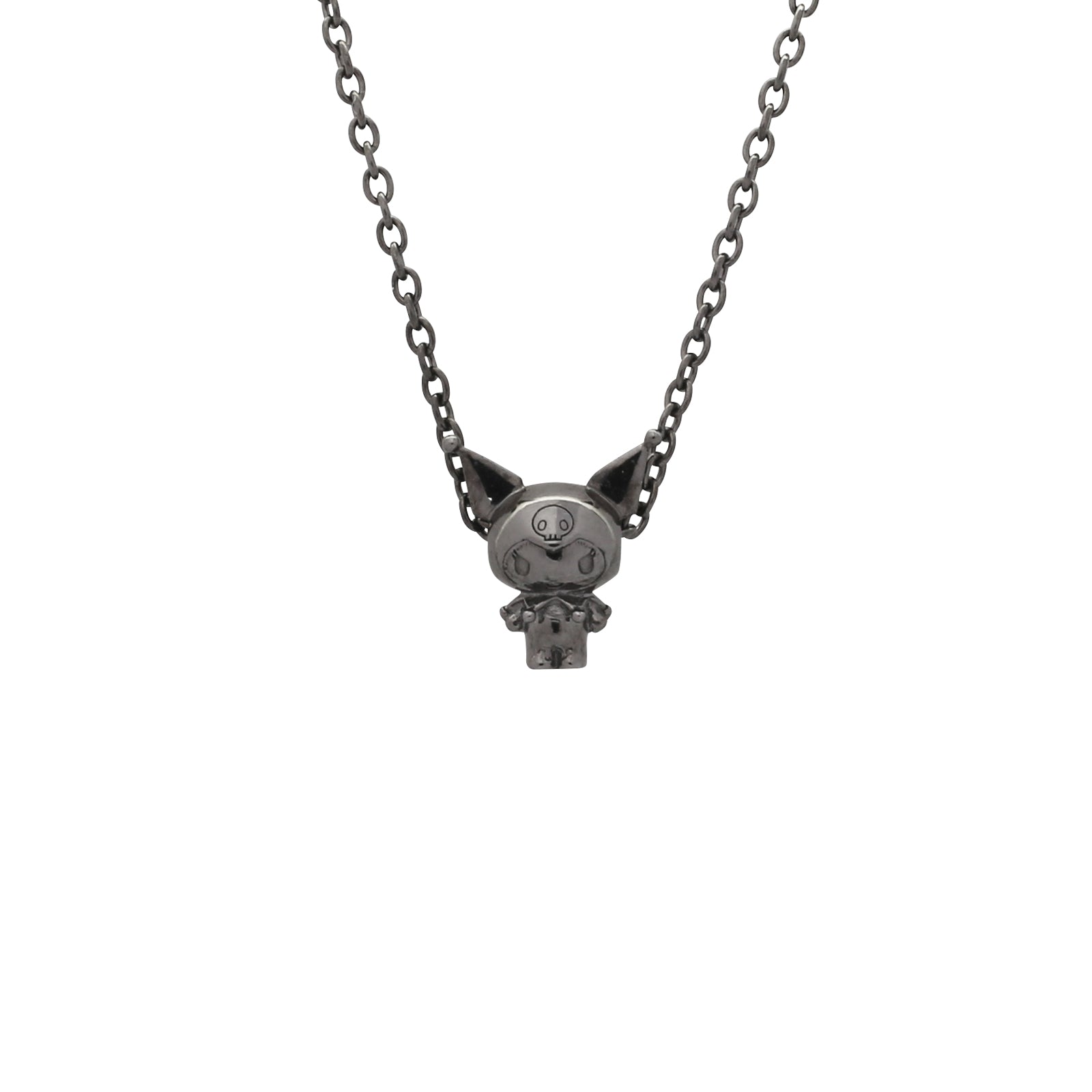 Kuromi Clover Necklace - Black