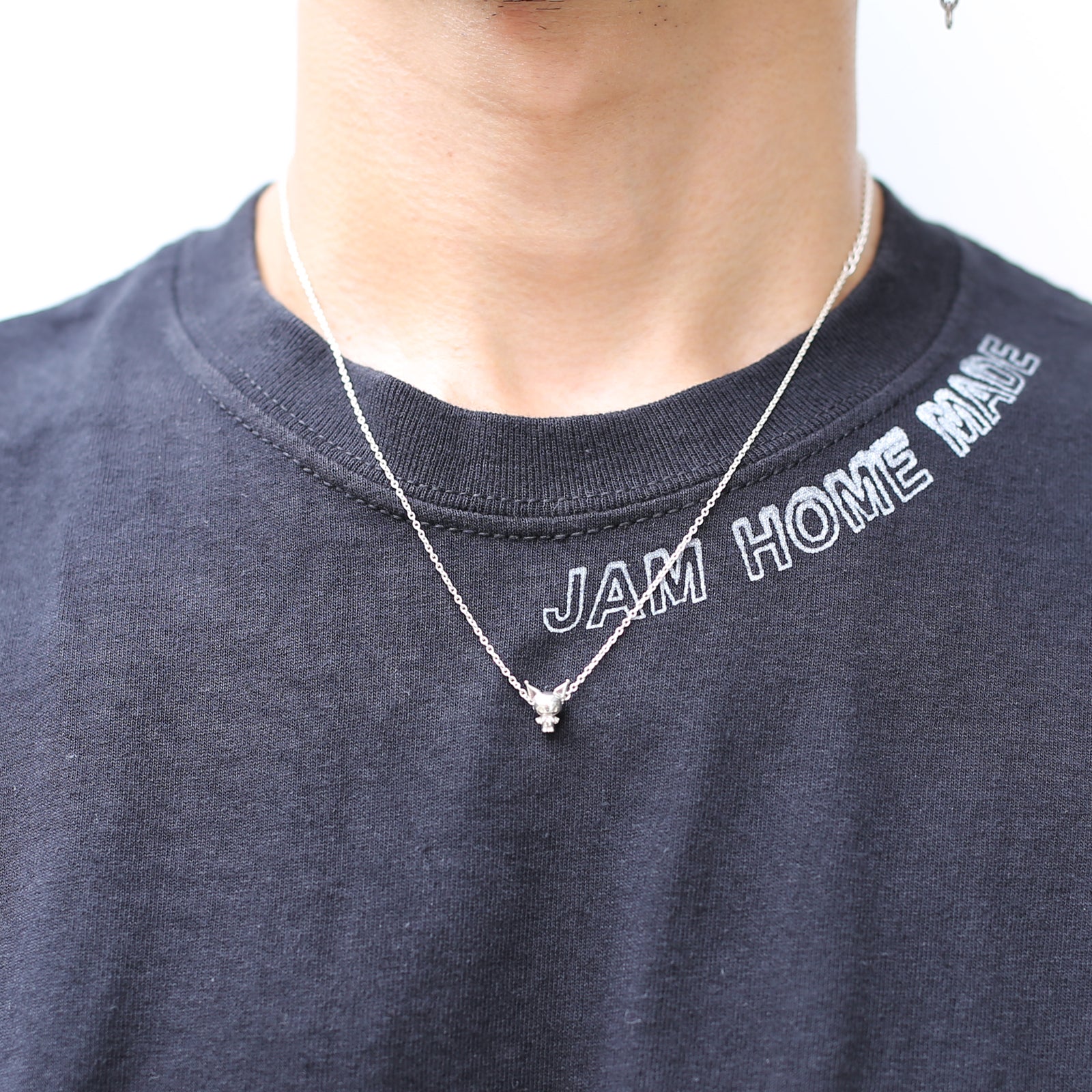 Kuromi Clover Necklace - Silver