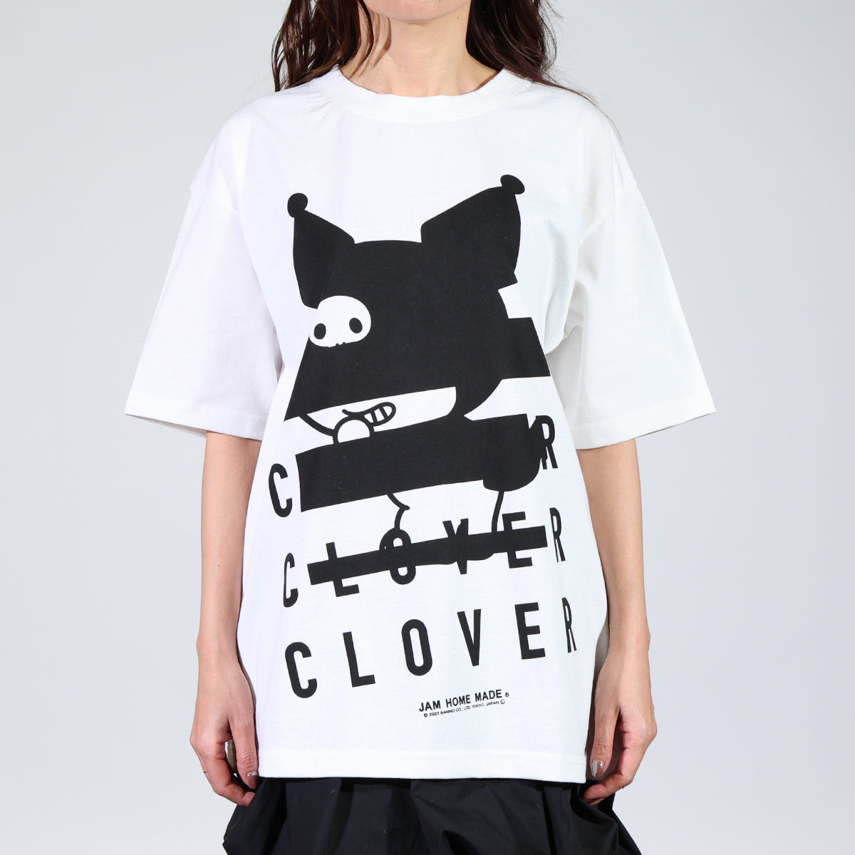 Kuromi CLOVER T-shirt - White