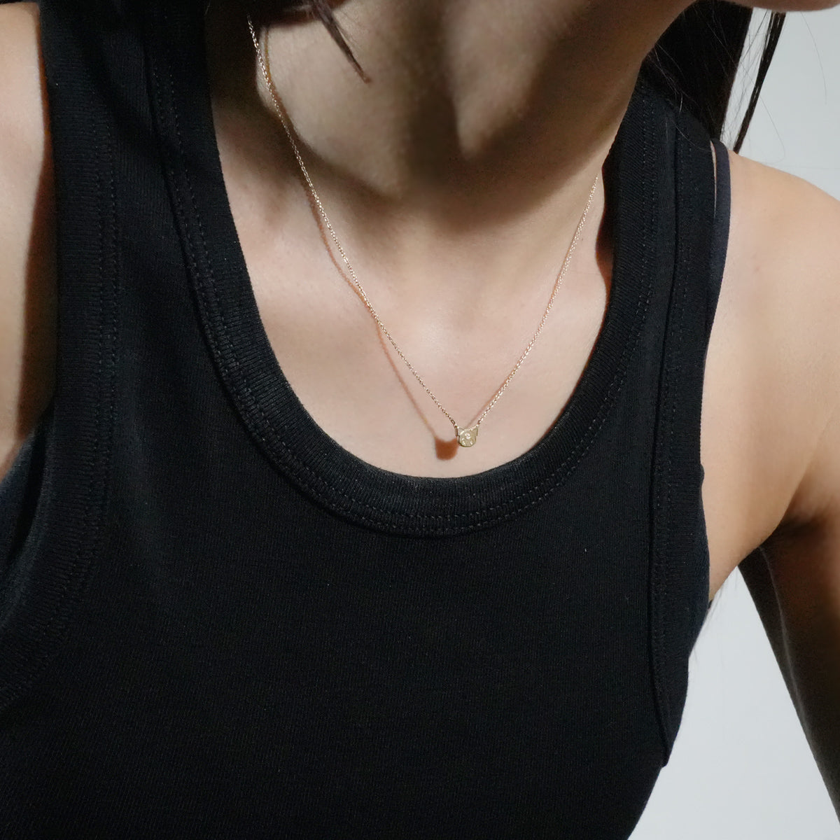 Kuromi Faith No More Necklace - K10 Yellow Gold