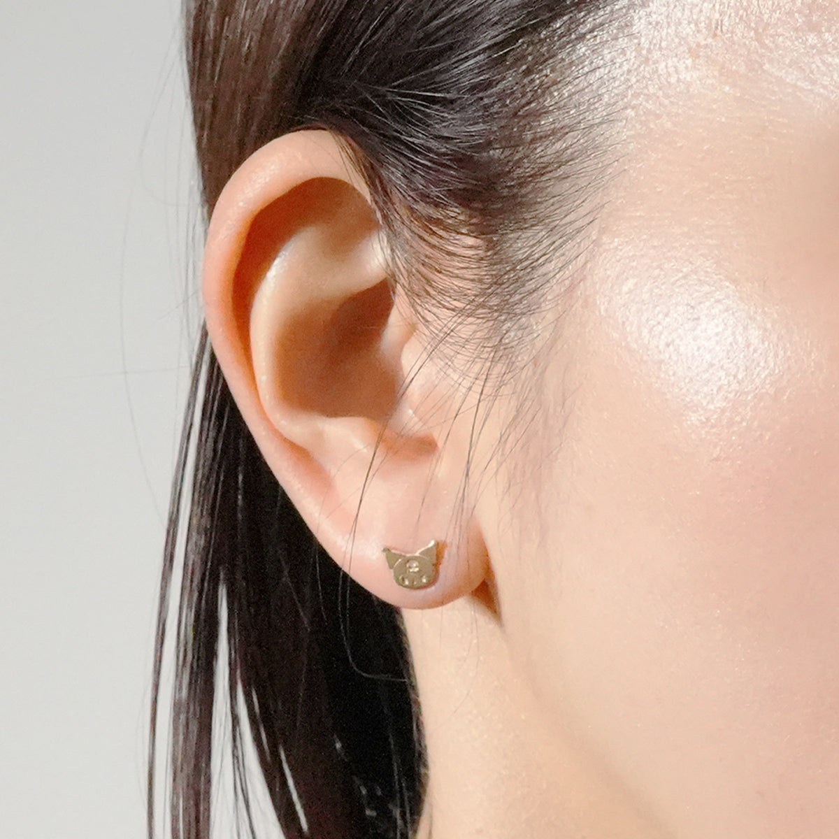 Kuromi Faith No More Earring - K10 Yellow Gold / Single Earring