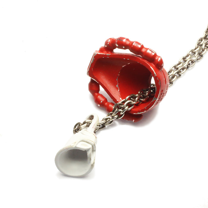 Mobile Suit Gundam Char's Zaku Face Necklace -RED-
