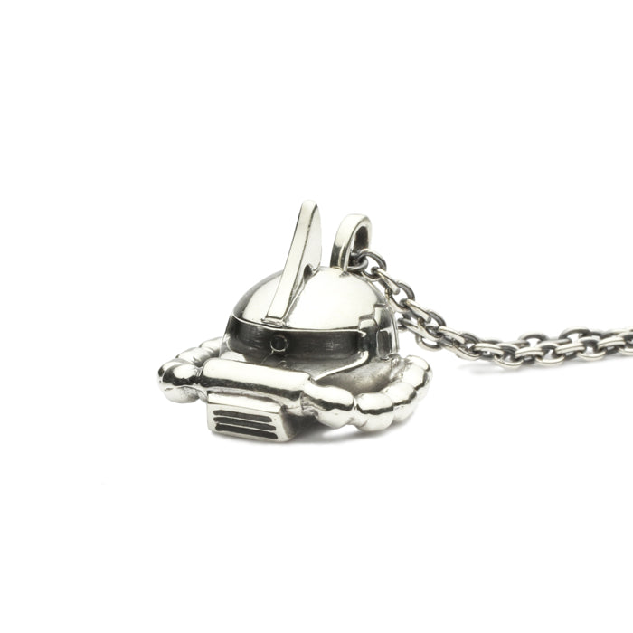 Mobile Suit Gundam Char's Zaku Face Necklace -SILVER-