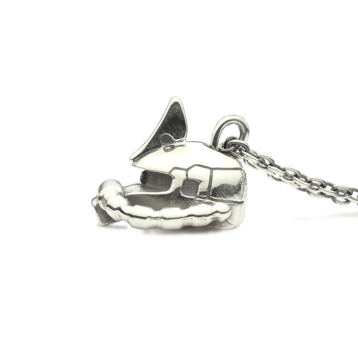 Mobile Suit Gundam Char's Zaku Face Necklace -SILVER-