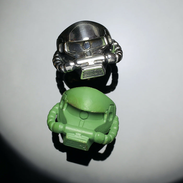 Mobile Suit Gundam Mass Production Type Zaku Face Ring -SILVER