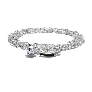 STRICT-G Mobile Suit Gundam Gundam Hammer 3-Wrap Bracelet & Necklace SILVER