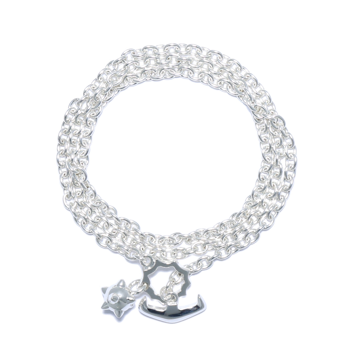 STRICT-G Mobile Suit Gundam Gundam Hammer 3-Wrap Bracelet & Necklace SILVER