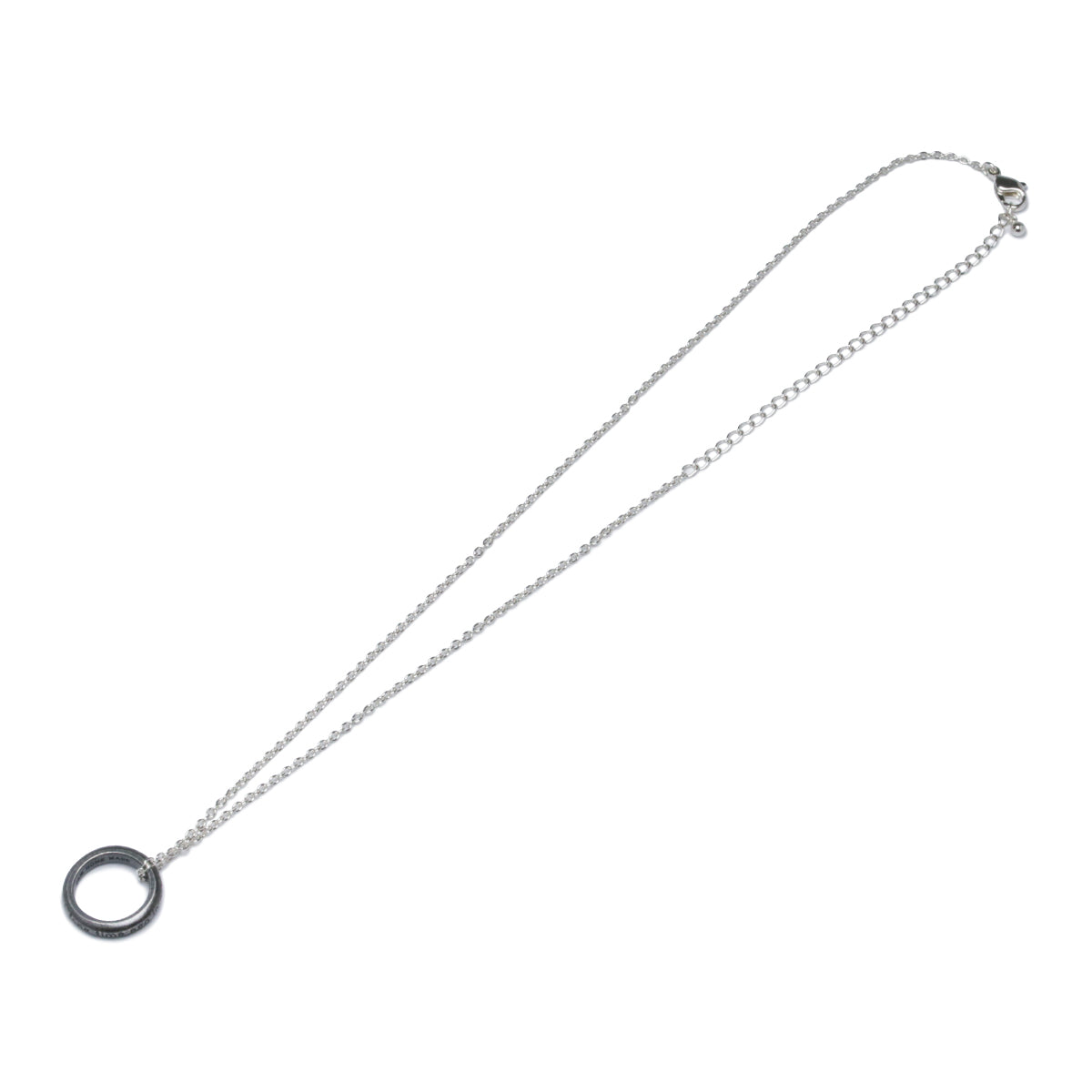 Star Wars™ Introduction Message Necklace - Smoked Silver