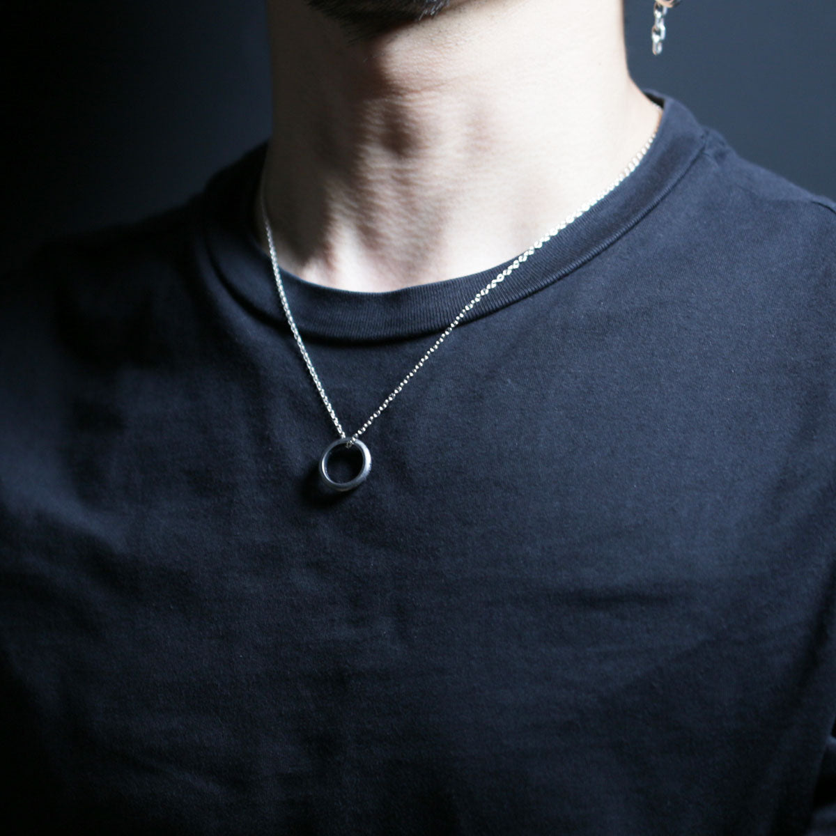 Star Wars™ Introduction Message Necklace - Smoked Silver