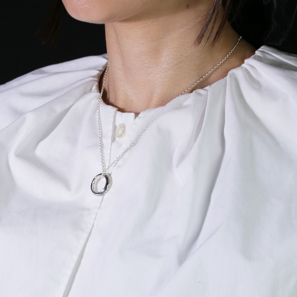 Star Wars™ Introduction Message Necklace - Mirror Finish Silver