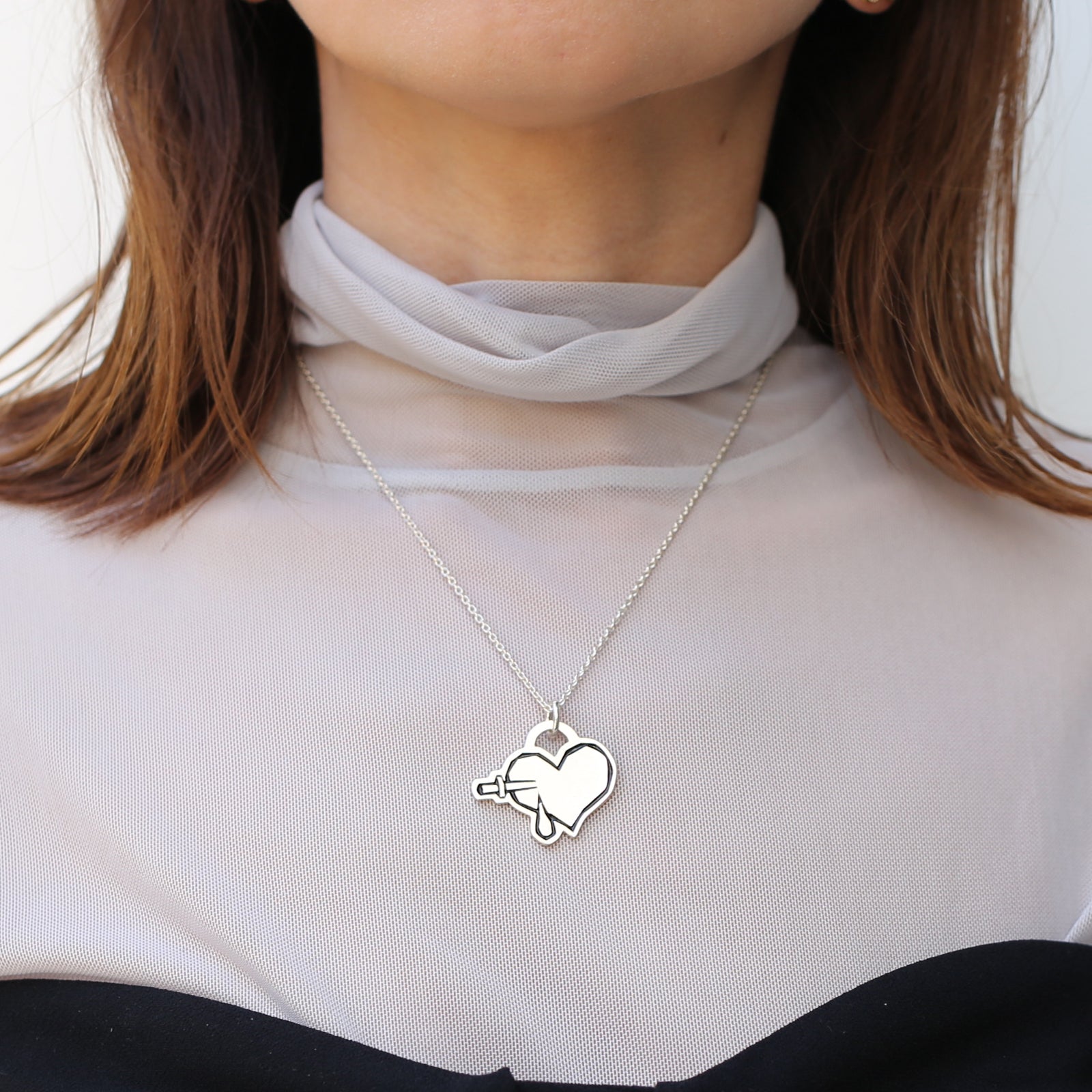 Bride of CHUCKY Heart Necklace