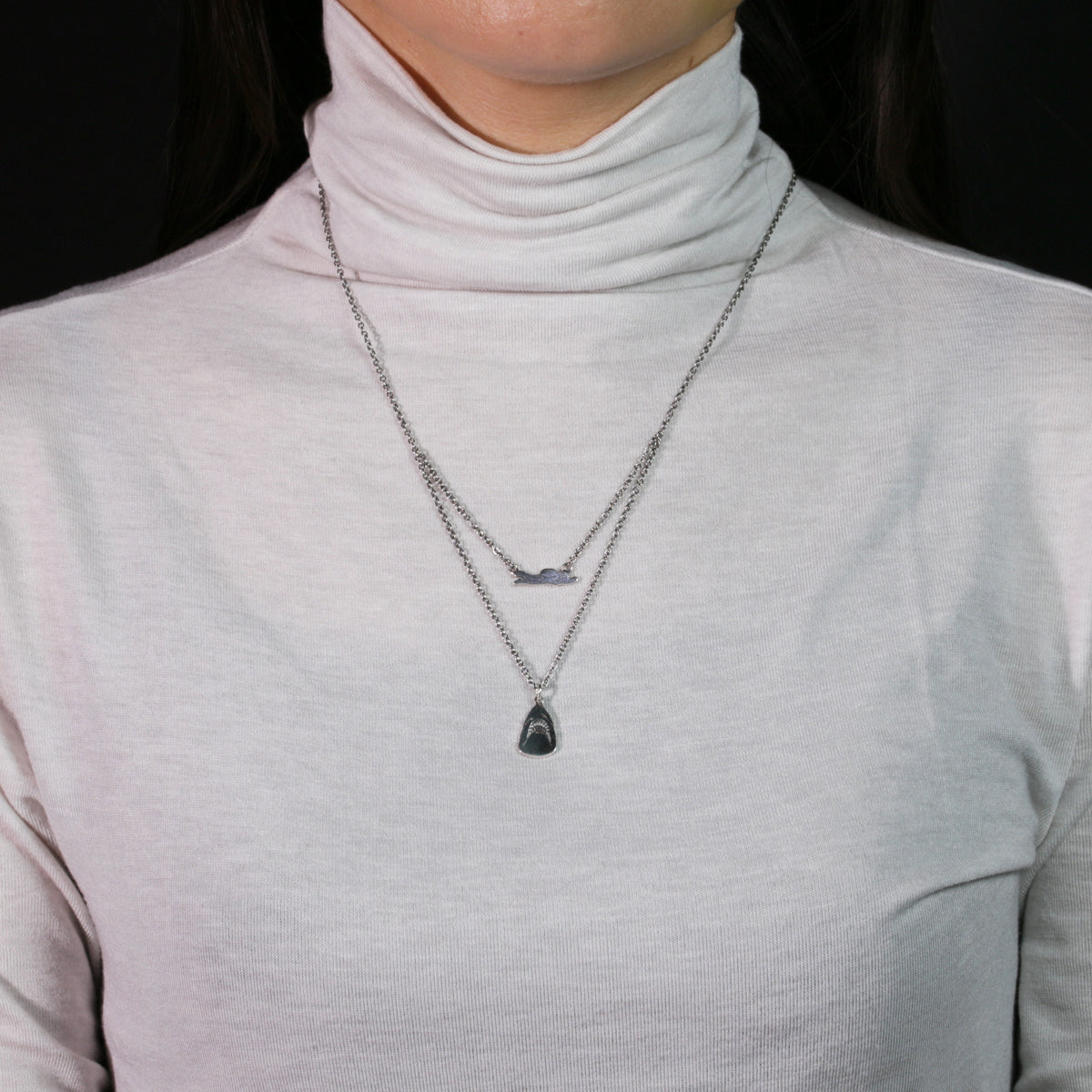 《大白鲨》立体模型项链套装