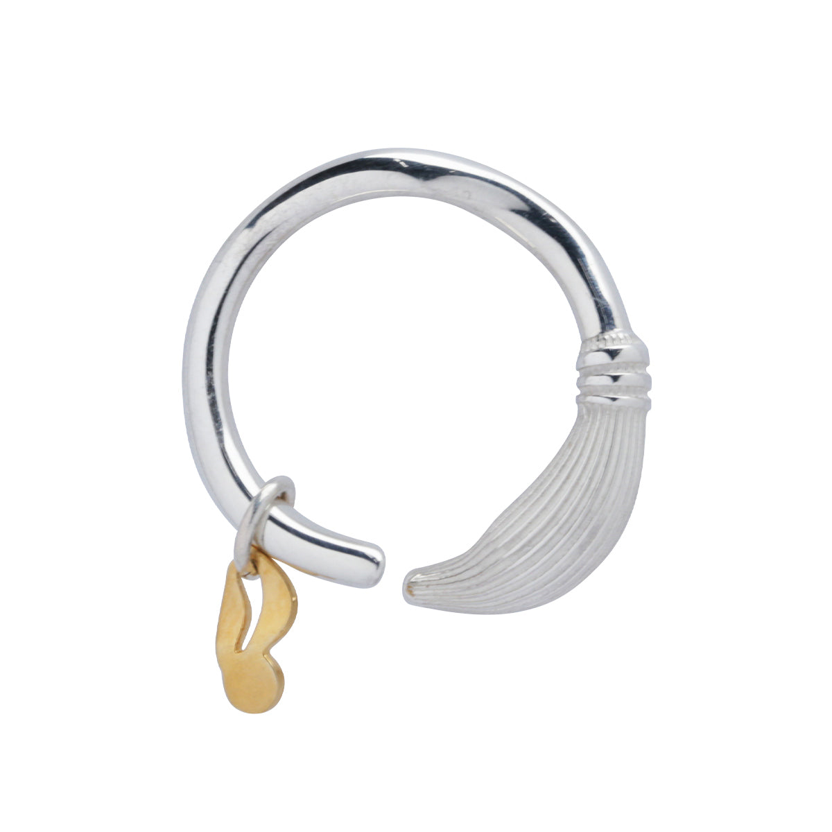 Harry Potter and the Philosopher's Stone Nimbus 2000 & Golden Snitch Ear Cuff (Single)