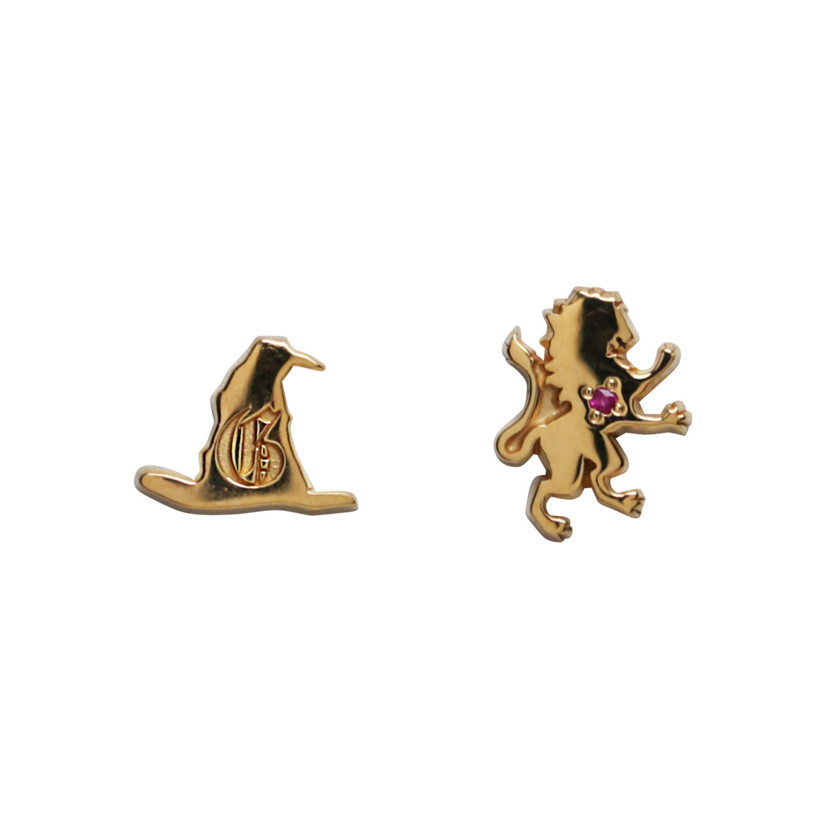 Harry Potter and the Philosopher's Stone Sorting Hat Earrings - Gryffindor (Both Ears)