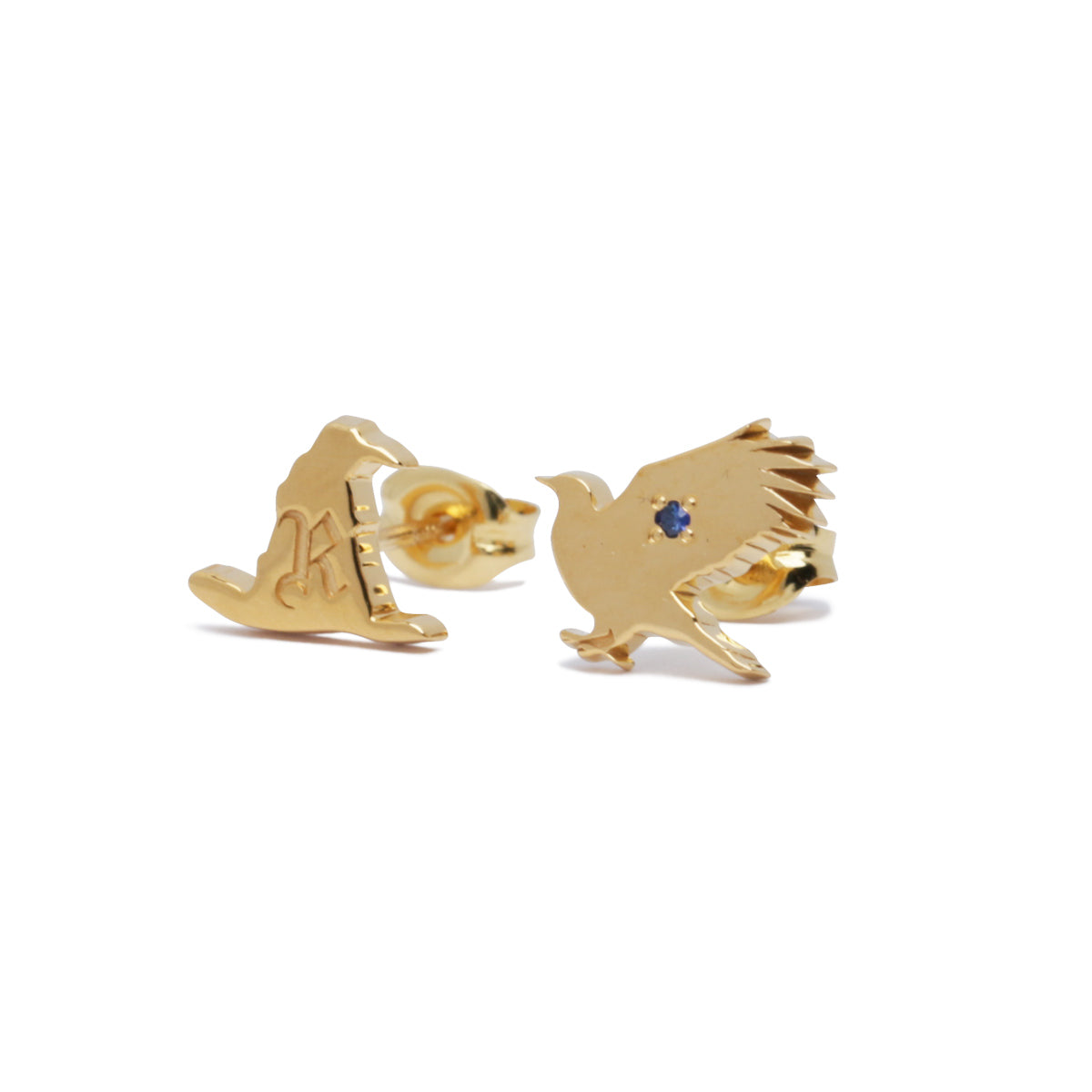 哈利波特與魔法石分院帽耳環 - 雷文克勞（雙耳）